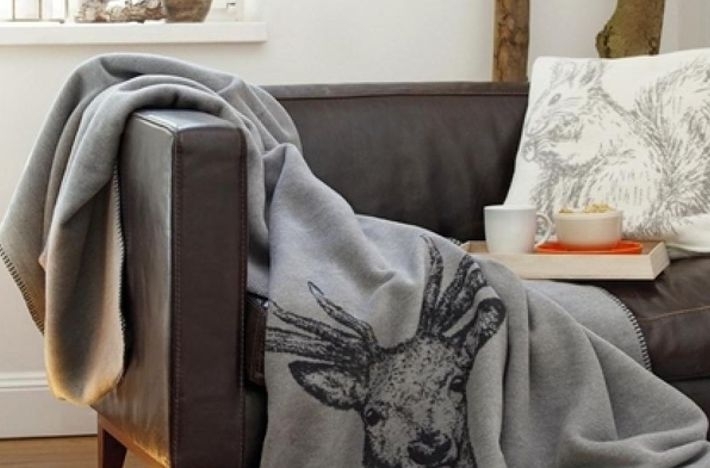 Интересные мотивы для пледов в различных интерьерах