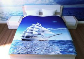 постельное белье с кораблями