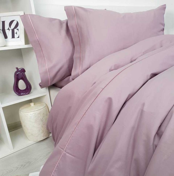 Постельное белье Tivolyo Deluxe "Casual", семейное, сиреневый