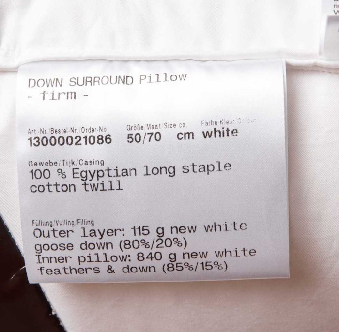 Подушка 3-х камерная Brinkhaus "Down Surround", 50x70 см, средняя