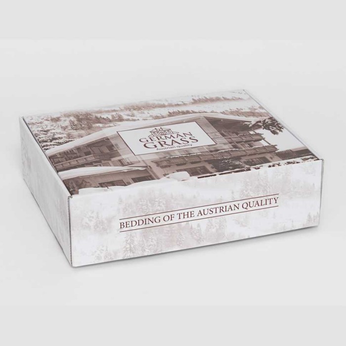 Постельное белье  German Grass на резинке "Ash Grey Allure", 2-х спальное (евро), светло-серый