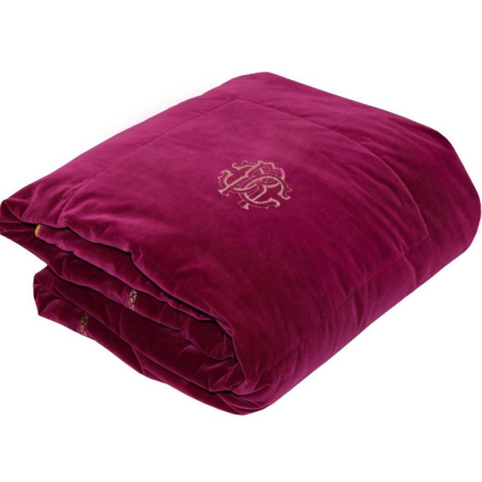 Плед Roberto Cavalli велюр "Venezia V.1965", 130x180 см, лиловый