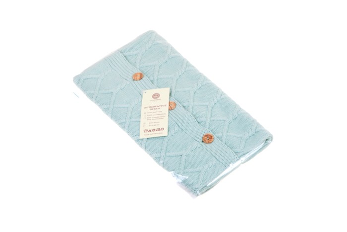 Наволочка декоративная Luxberry "Lux 34", 40x40 см, небесная бирюза