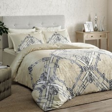Постельное белье TAC SATIN DELUX "NEIRA", 2-х спальное (евро), бежевый