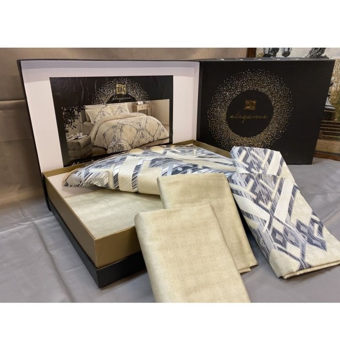 Постельное белье Tac Delux "Neira", 2-х спальное (евро), бежевый