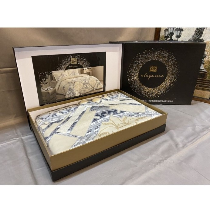 Постельное белье Tac Delux "Neira", 2-х спальное (евро), бежевый