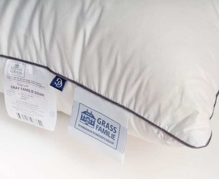 Подушка German Grass "Gray Familie Down", 50x70 см, средняя