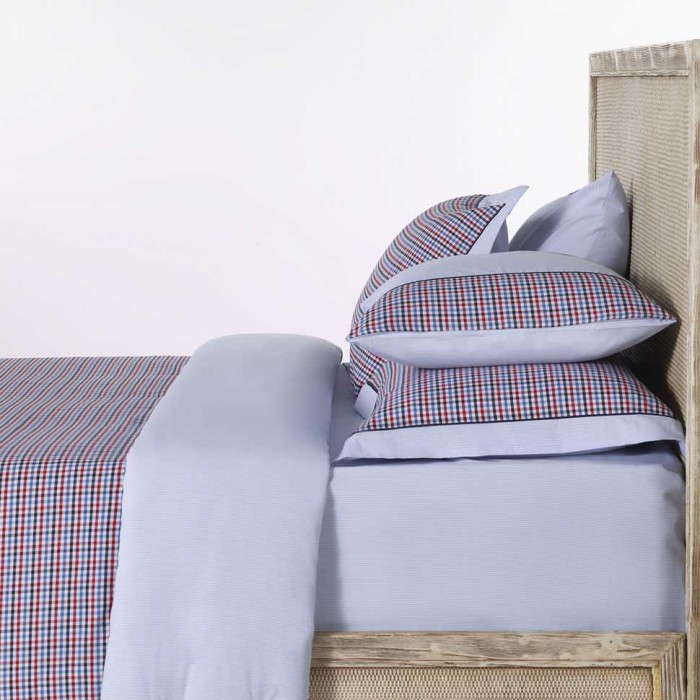 Наволочка Lappartement "Richmond", 50x70 см, 2 шт, бело-синий