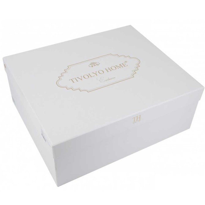 Плед Tivolyo вязаный "Luna", 180x240 см, темно-зеленый