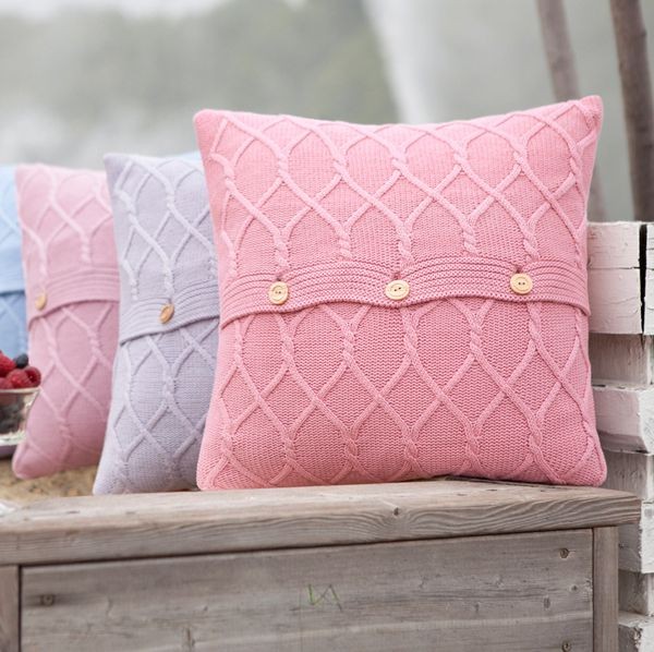 Наволочка декоративная Luxberry "Lux 34", 40x40 см, розовый