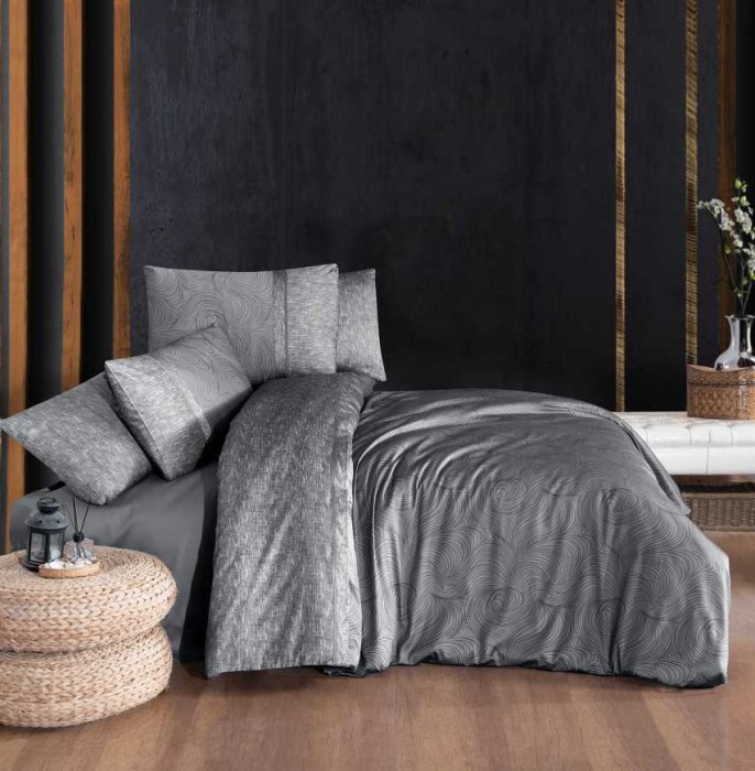 Постельное белье Do&Co Premium "Nesy", 2-х спальное (евро), серый