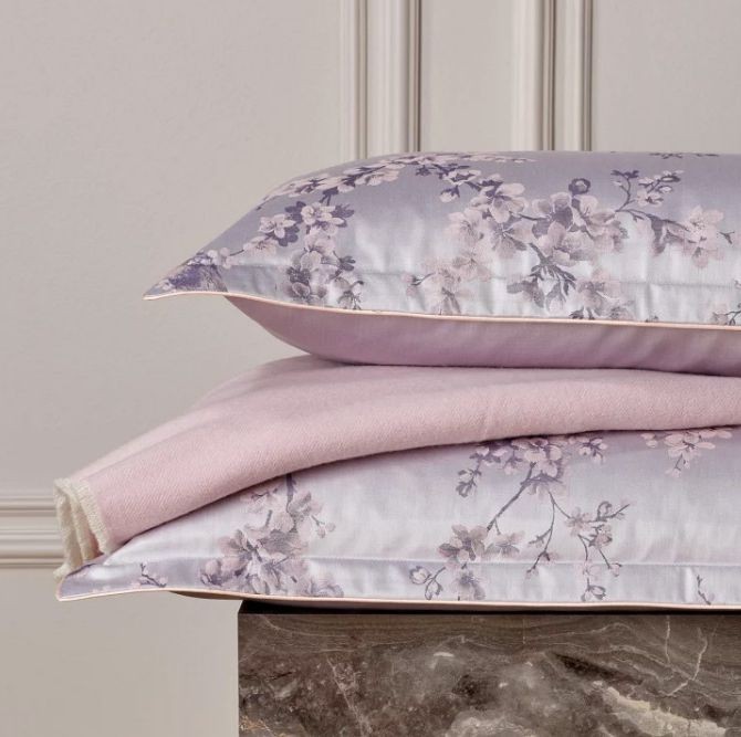 Наволочка Curt Bauer дамаст "Cherry", 50x70 см, сиреневый