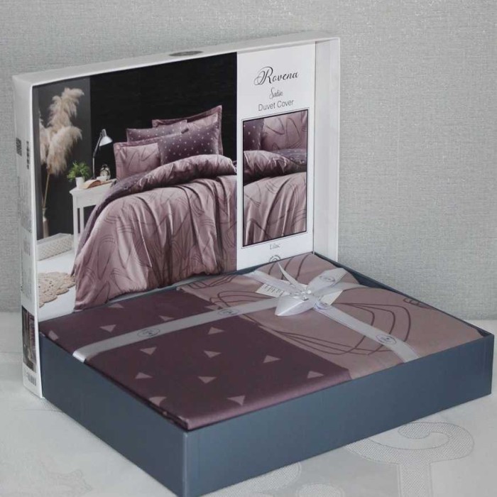 Постельное белье Do&Co Delux "Rovena", семейное, фиолетовый