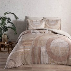 Постельное белье TAC SATIN DELUX "MARNE", 2-х спальное (евро), кофейный