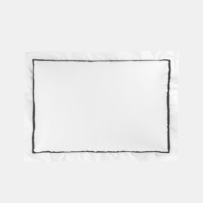 Наволочка German Grass узкая "Dark Onyx Allure", 50x70 см, 2 шт, белый