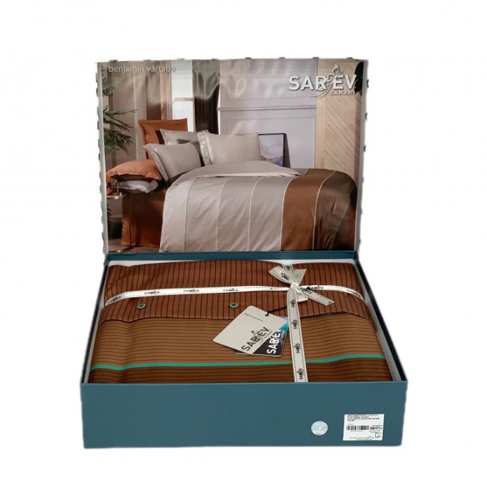 Постельное белье Sarev "Benjamin", 1,5 спальное, коричневый