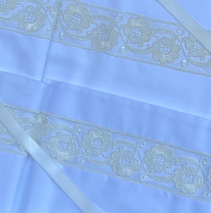 Постельное белье Emozioni Italiane кружево "Penelope", 2-х спальное (евро), белый