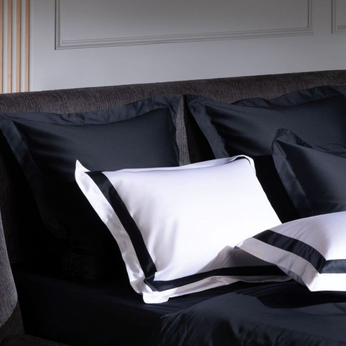 Наволочка German Grass широкая "Dark Onyx Allure", 50x70 см, 2 шт, белый