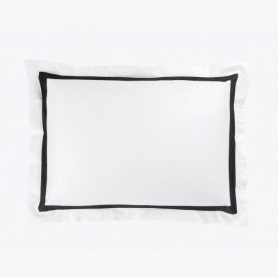 Наволочка German Grass широкая "Dark Onyx Allure", 50x70 см, 2 шт, белый
