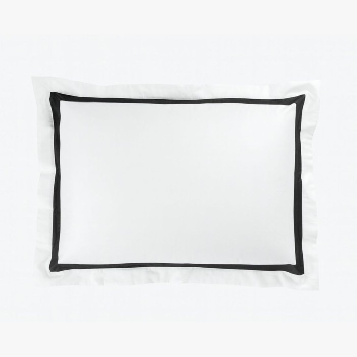 Наволочка German Grass широкая "Dark Onyx Allure", 50x70 см, 2 шт, белый