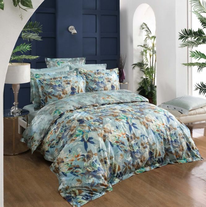 Постельное белье Sarev "Emily", 2-х спальное (евро), зеленый