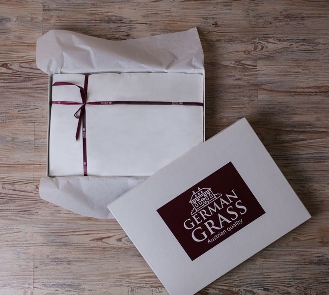 Постельное белье German Grass "Strip Palette", 2-х спальное (евро), белый