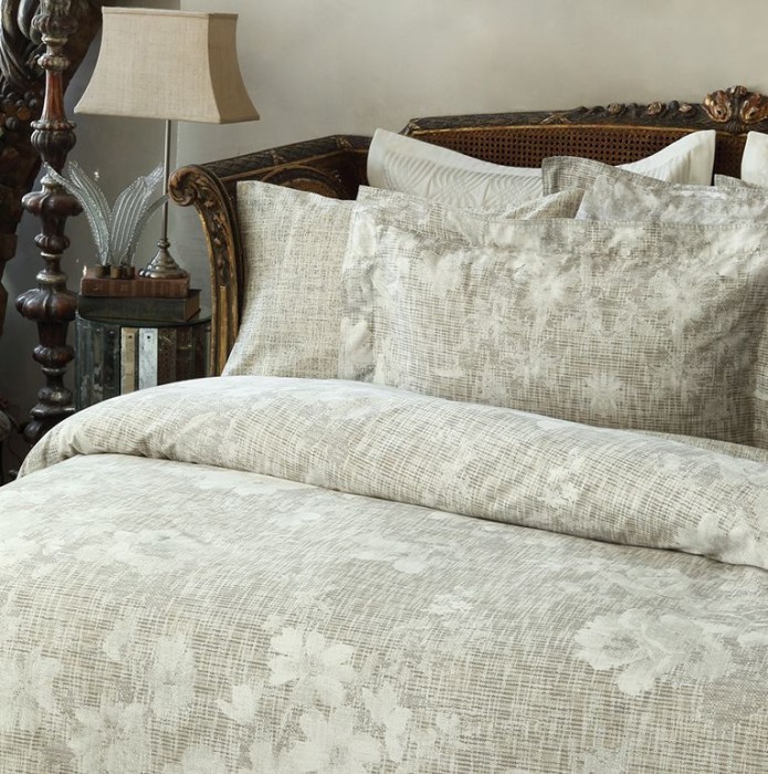 Постельное белье Valeron USC "Aurelia", 2-х спальное (евро), серый