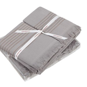 Комплект полотенец LUXBERRY "SIMPLE", 30x50-50x100-70x140 см, темно-серый