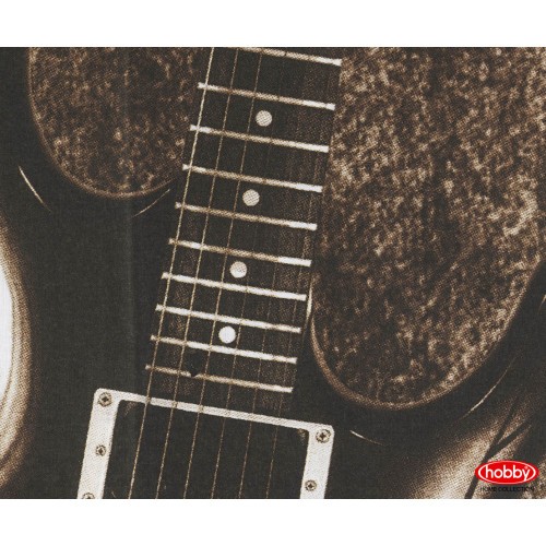 Постельное белье Hobby поплин "Rock Music", 1,5 спальное, коричневый