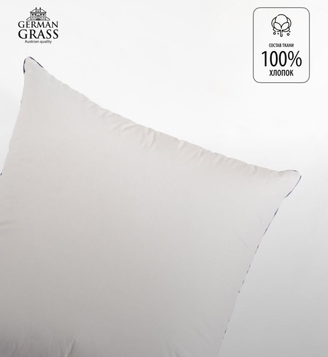 Подушка German Grass "Gray Familie Down", 70x70 см, упругая