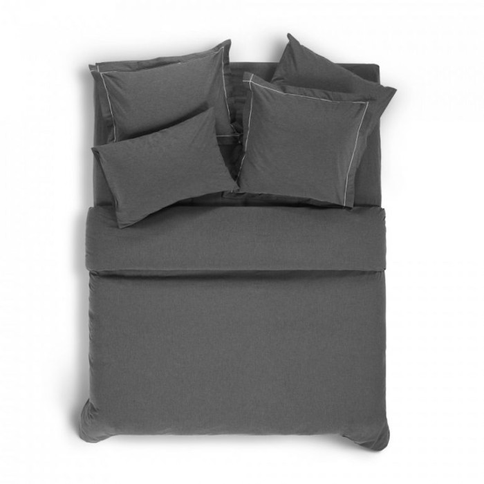 Простыня Hamam на резинке "Heather", 160x200+45 см, темно-серый