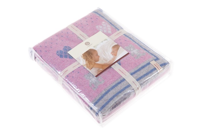 Плед детский Luxberry "Lux Bear", 100х150, розовый