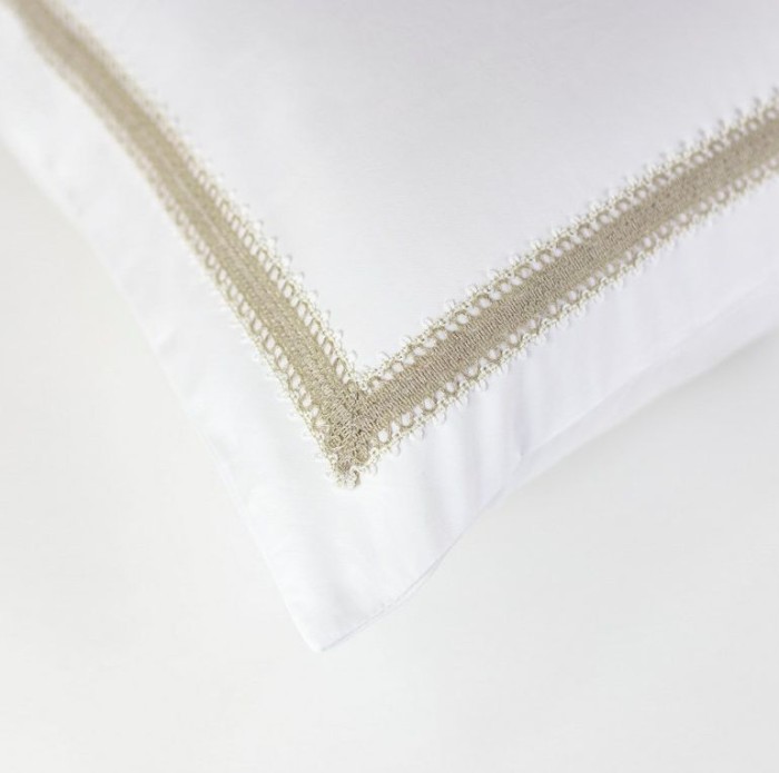 Наволочка German Grass "Tyrol Canvas", 70x70 см, 2 шт, белый