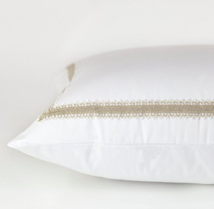 Наволочка German Grass "Tyrol Canvas", 70x70 см, 2 шт, белый