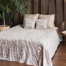 Покрывало LUXBERRY "TIRAMISU", 240x260 см, молочно-кофейный