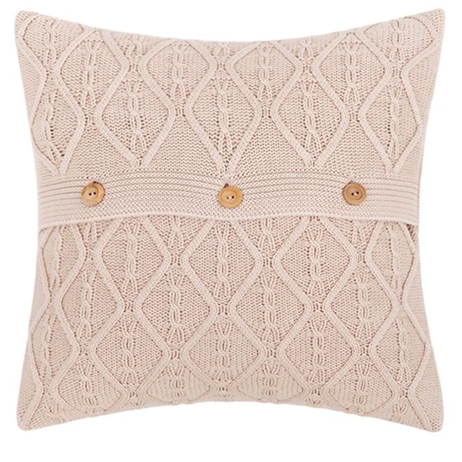 Наволочка Luxberry декоративная "Lux 46", 40x40 см, белая глина