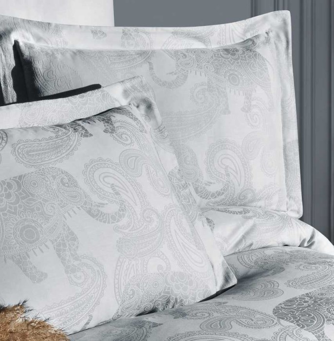 Постельное белье Do&Co жаккард "Doreta", 2-х спальное (евро), серый