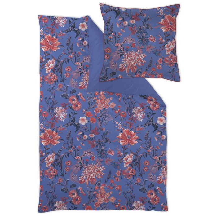 Наволочка Curt Bauer дамаст "Johanne", 50x70 см, синий