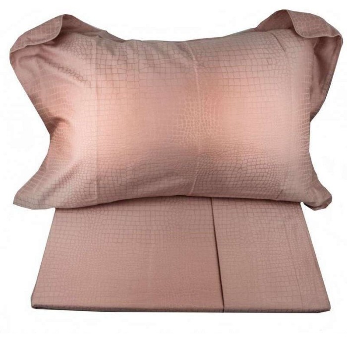 Постельное белье Valeron Jakar "Crocodile", king-size, пудра