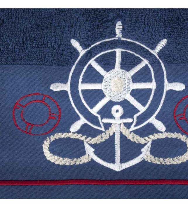 Набор полотенец Tivolyo "Navy", 3 шт, тёмно-синий