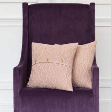 Наволочка LUXBERRY декоративная "LUX 46", 40x40 см, розовая глина