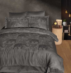 Постельное белье Do&Co жаккард "Doreta Dark", 2-х спальное (евро), шоколадный