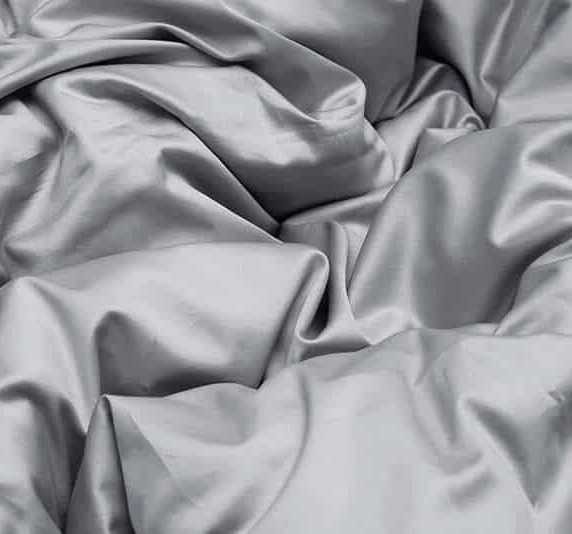 Постельное белье DecoFlux "Solid Silver Chalk", 2-х спальное, серый