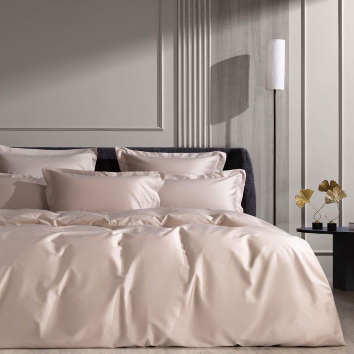 Простыня German Grass "Nude Pink Allure", 200x200+40 см, бежевый