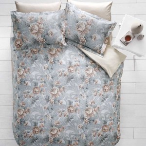Постельное белье Tivolyo Deluxe "Anika", 2-х спальное (евро), серый