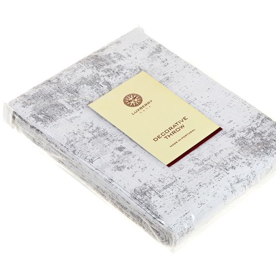 Наволочка Luxberry "Amber", 40x40 см, бело-серый