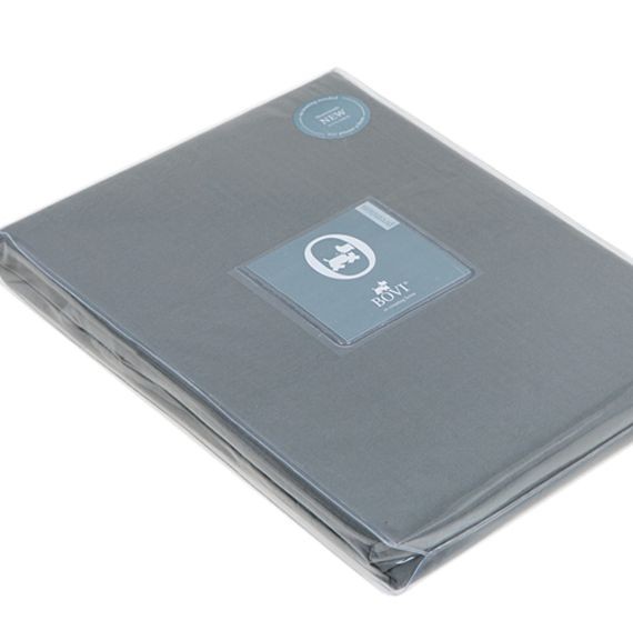 Простыня Bovi "Soft Sateen", 240x280 см, серо-зеленый