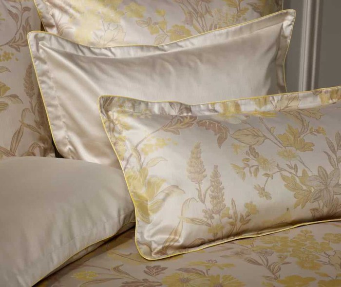 Постельное белье Curt Bauer дамаст "Johanne", 1,5 спальное, желтый