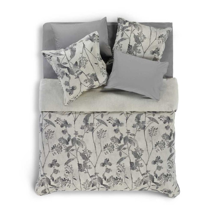 Наволочка Hamam декор "Japanese Blossom", 65x65 см, серый