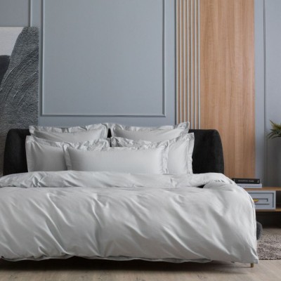 Постельное белье  German Grass &quot;Ash Grey Allure&quot;, семейное, светло-серый